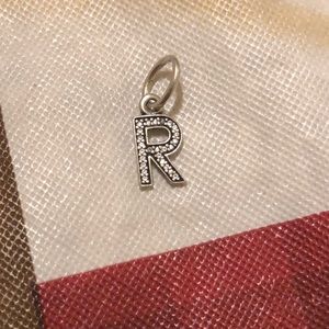 Pandora letter R Charm